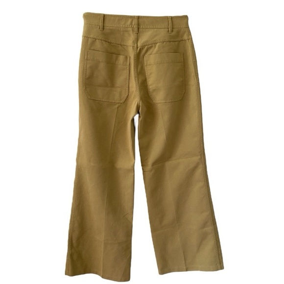 Rebecca Taylor Pique Cropped Wide Leg Jeans - Picture 2 of 10